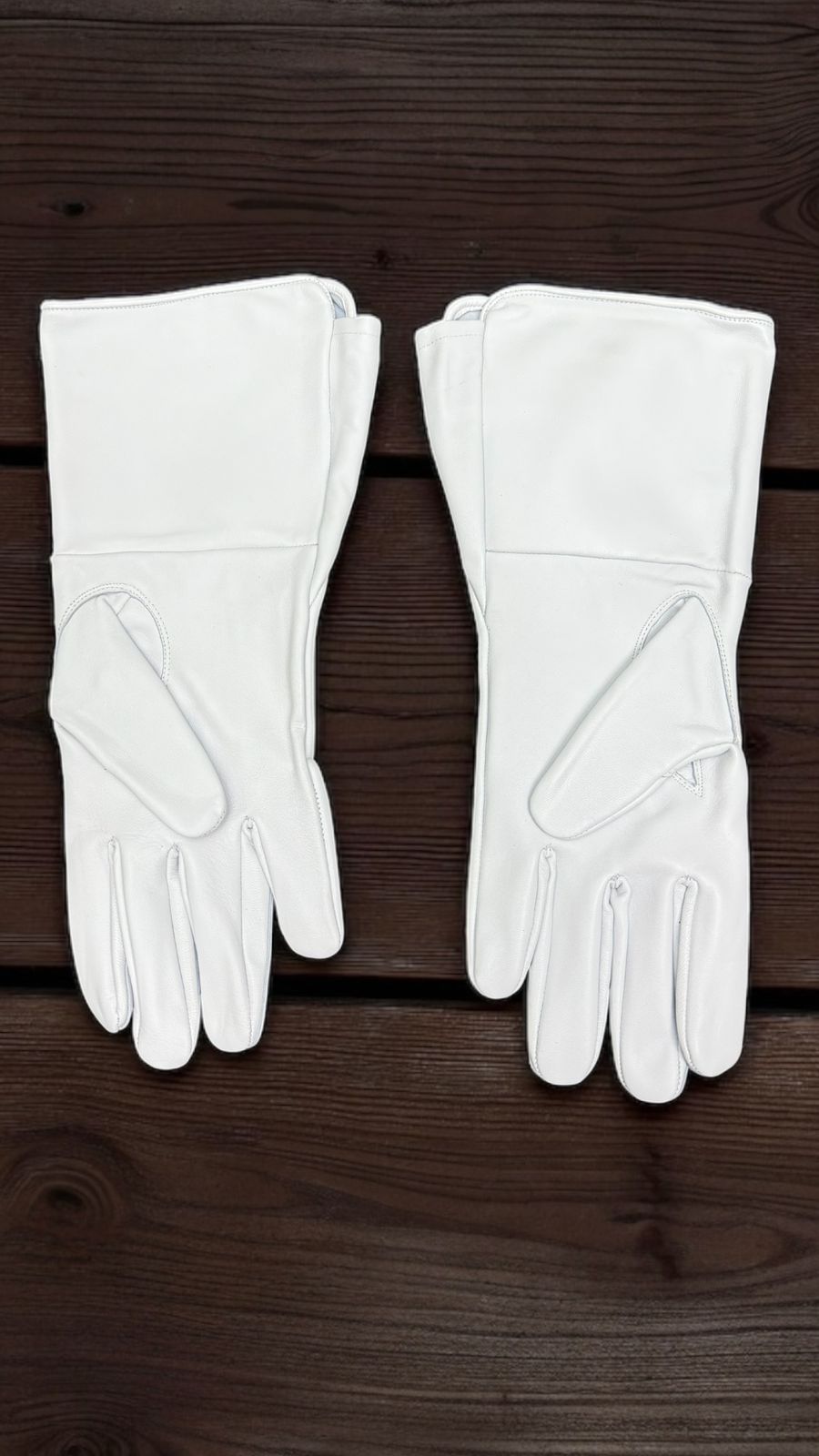 White Medieval Gloves