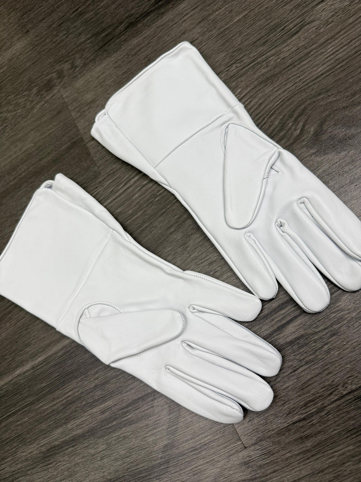 White Medieval Gloves