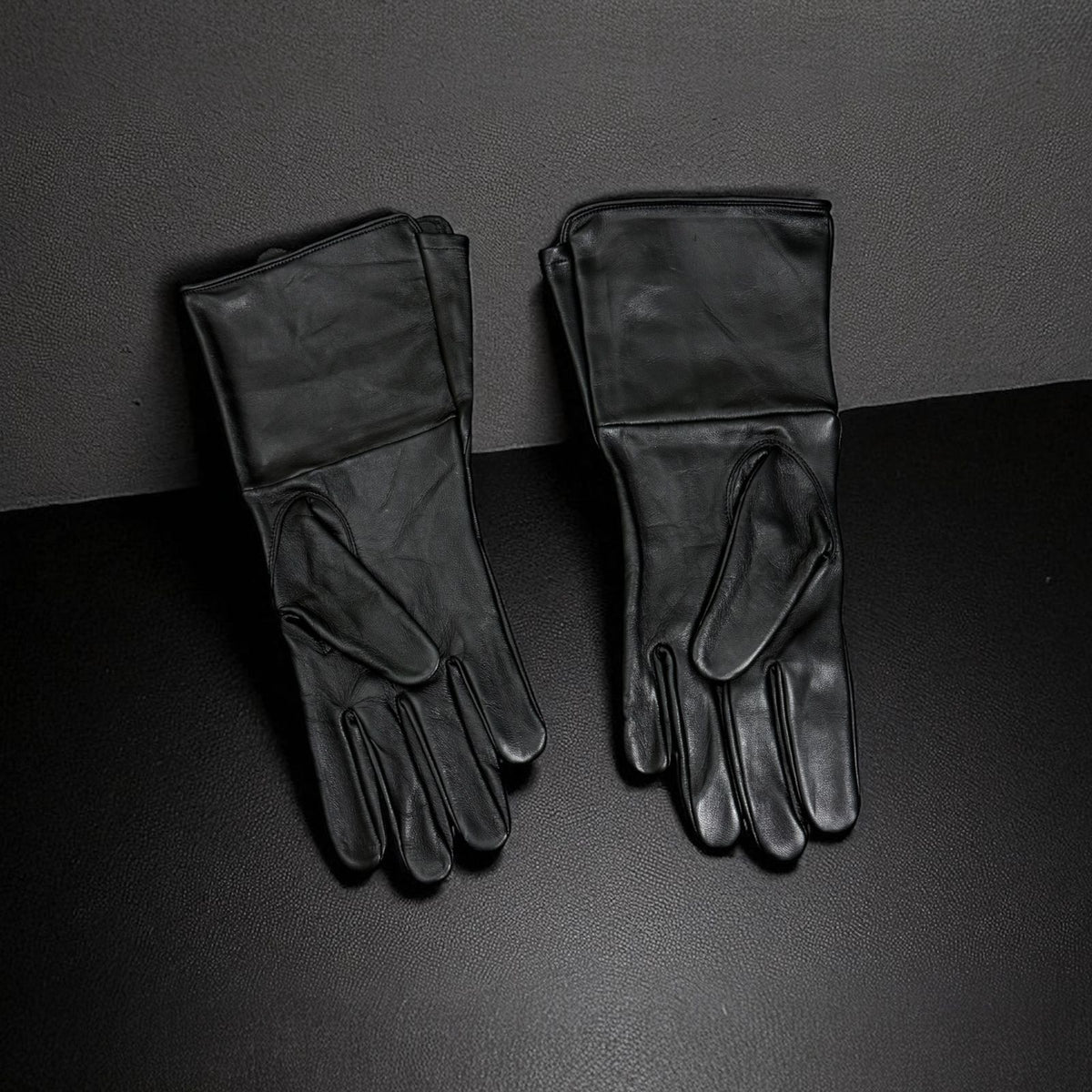 Black Medieval Gloves